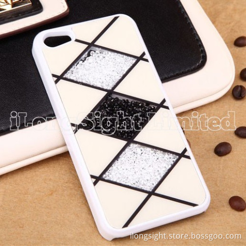 Plaid Diamond Plastic Case Cover For iPhone 5